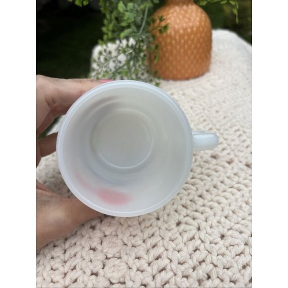 VTG Good Morning McDonald's Milk Glass Coffee Mug Cup Anchor Hocking Fire King - Picture 6 of 6